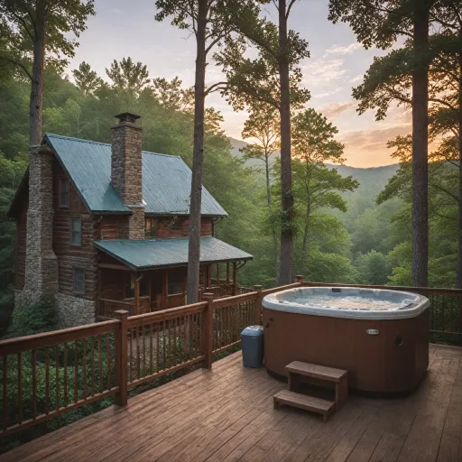 Experience relaxation and privacy in Gatlinburg cabins with hot tub amenities